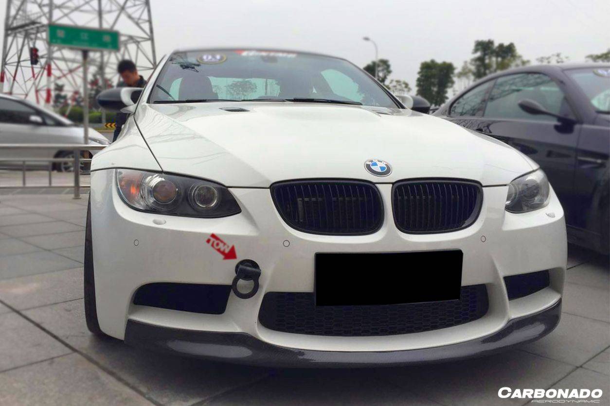 Labio de fibra de carbono estilo L1 para BMW M3 E90 E92 E93 2008-2012 Carbonado