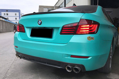 Carbonado 2011-2016 BMW F10 F18 5 Series HM Style Carbon Fiber Rear Lip (Can Not Fit MT Rear bumper)
