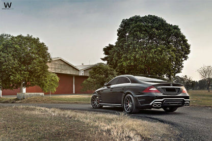 Carbonado WD Style Rear Bumper with Exhaust Tips | 2005-2009 Mercedes Benz W219 Cls Class