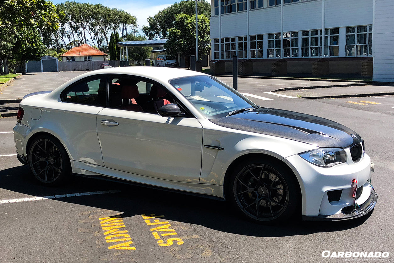 Carbonado 2008-2013 BMW 1 Series E82 E88 1M Style Side Skirts   Wide Rear Fender Flare body kit