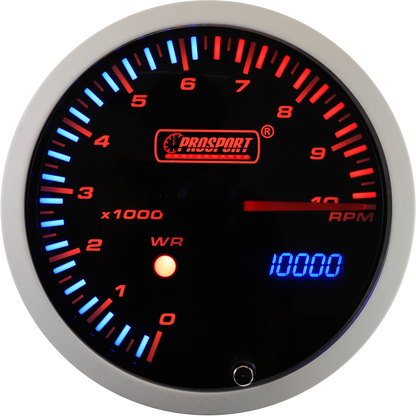 Prosport 3-1/3" JDM Electrical Tachometer With Peak/Warning