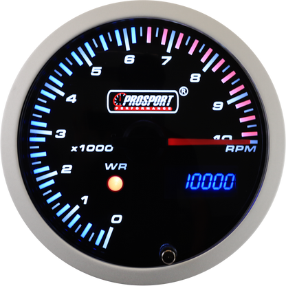 Prosport 3-1/3" JDM Electrical Tachometer With Peak/Warning