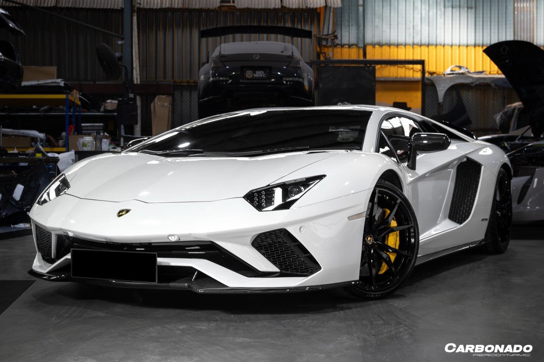 Carbonado Aero Autoclave Carbon Fiber Front Lip Carbonado OEM | 2017-2021 Lamborghini Aventador LP740 Coupe/Roadster