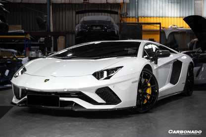Carbonado Aero 2017 - 2021 Lamborghini Aventador Autoclave Carbon Fiber Side Skirts Carbonado Oem Fits: LP740 Coupe | Roadster - 3