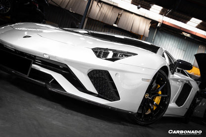 Carbonado Aero Autoclave Carbon Fiber Front Lip Carbonado OEM | 2017-2021 Lamborghini Aventador LP740 Coupe/Roadster