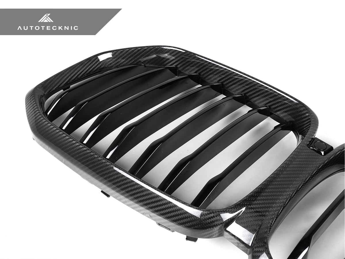 Parrilla delantera de fibra de carbono seca AutoTecknic - G05 X5 Pre-LCI
