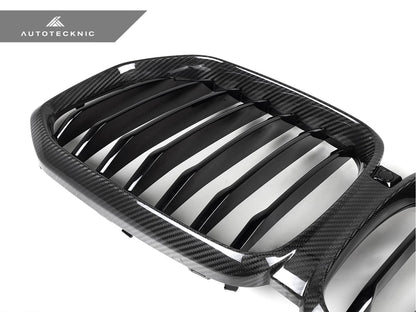 Parrilla delantera de fibra de carbono seca AutoTecknic - G05 X5 Pre-LCI