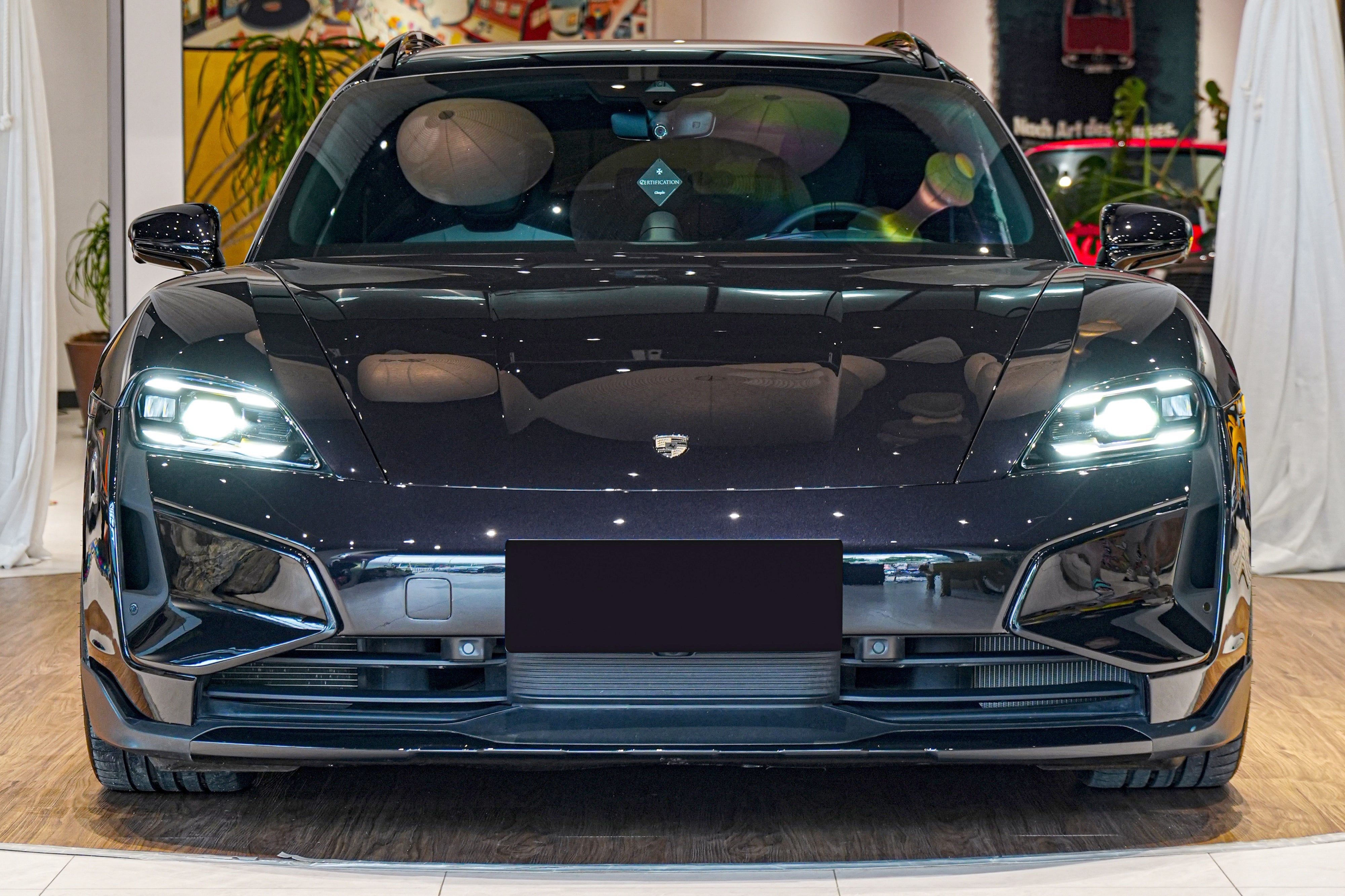 Carbonado Aero 2025-UP Porsche Taycan 9J1.2 Front Bumper Carbonado (Turbo GT) | Fits 4, 4S, GTS, Turbo, Turbo S, ST, CT, Sport Turismo
