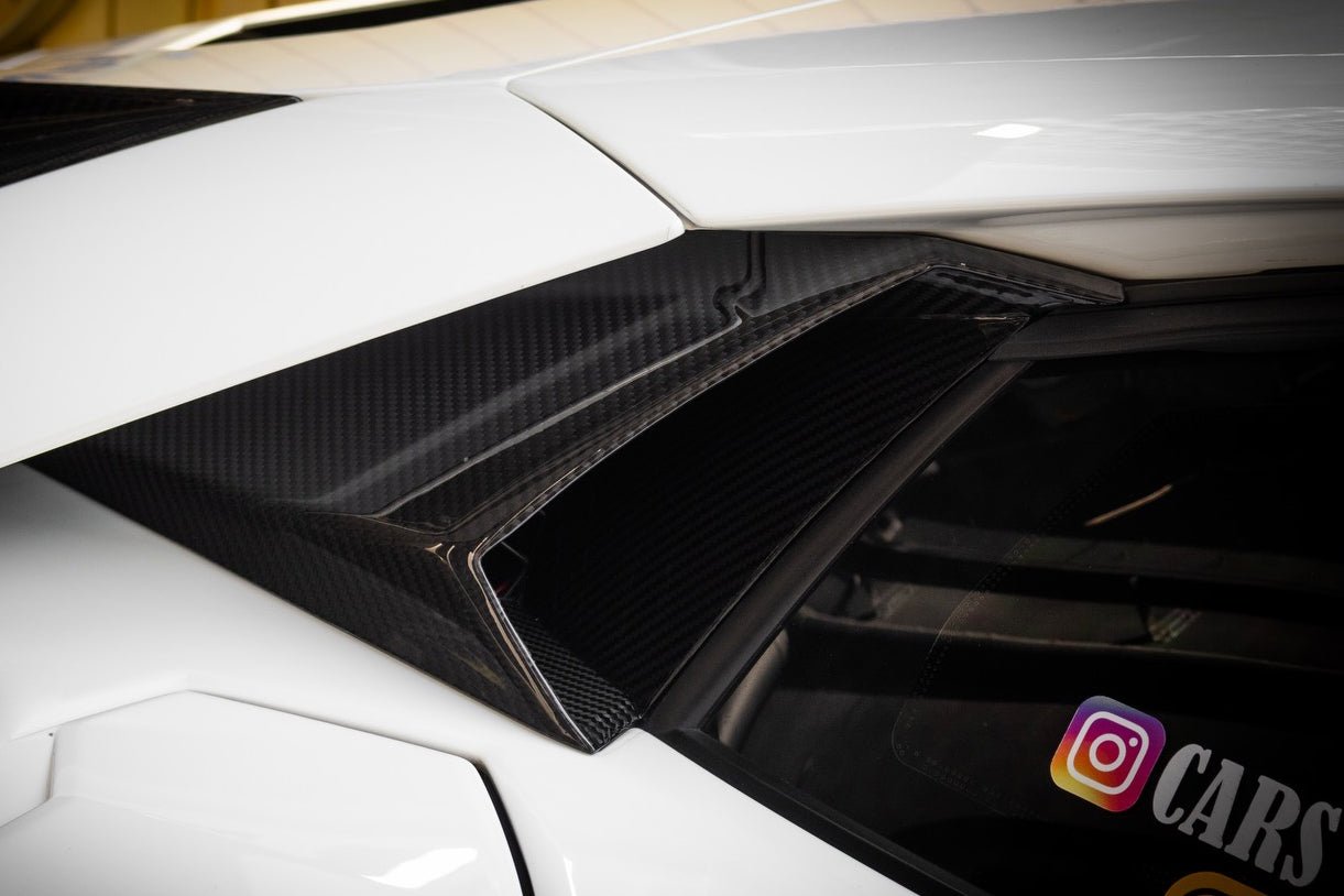 Carbonado Aero 2017 - 2021 Lamborghini Aventador Autoclave Carbon Fiber Engine Air Intakes Carbonado Oem Fits: LP740 Coupe | Roadster - 1