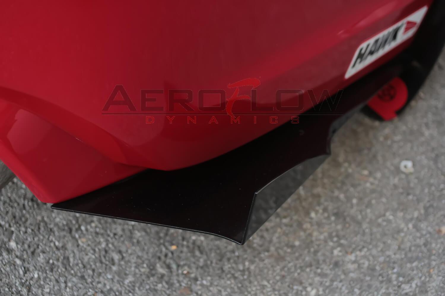Extensión de faldón trasero Aeroflow Dynamics para Subaru WRX/STI 2008-2014 (V2) (Sedán)