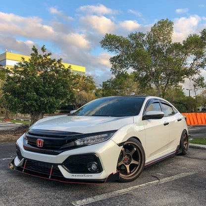 Aeroflow Dynamics Splitter V3 (2017-2021 Honda Civic Hatchback, Si Coupe, Si Sedan)