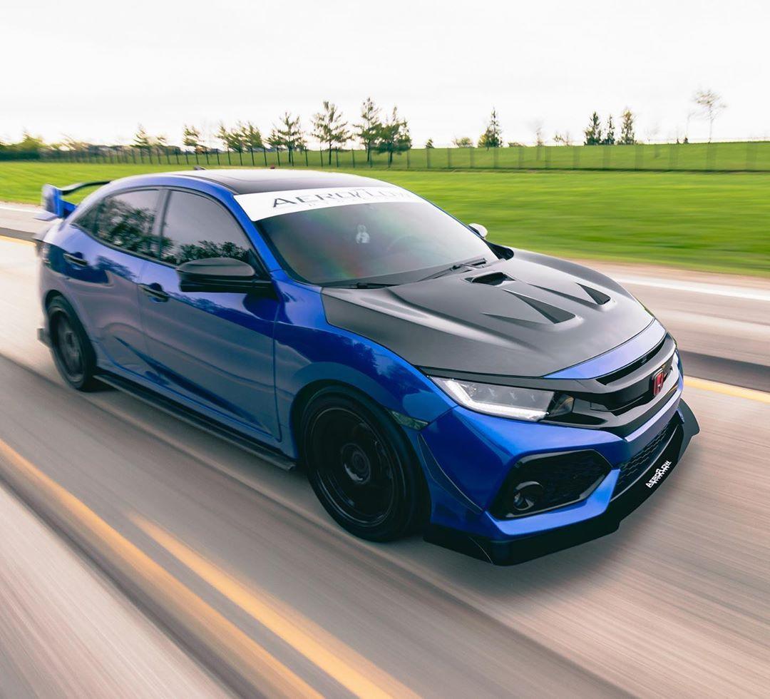 Aeroflow Dynamics V1 Canards (2017-2021 Honda Civic Hatchback, Si Coupe, Si Sedan)
