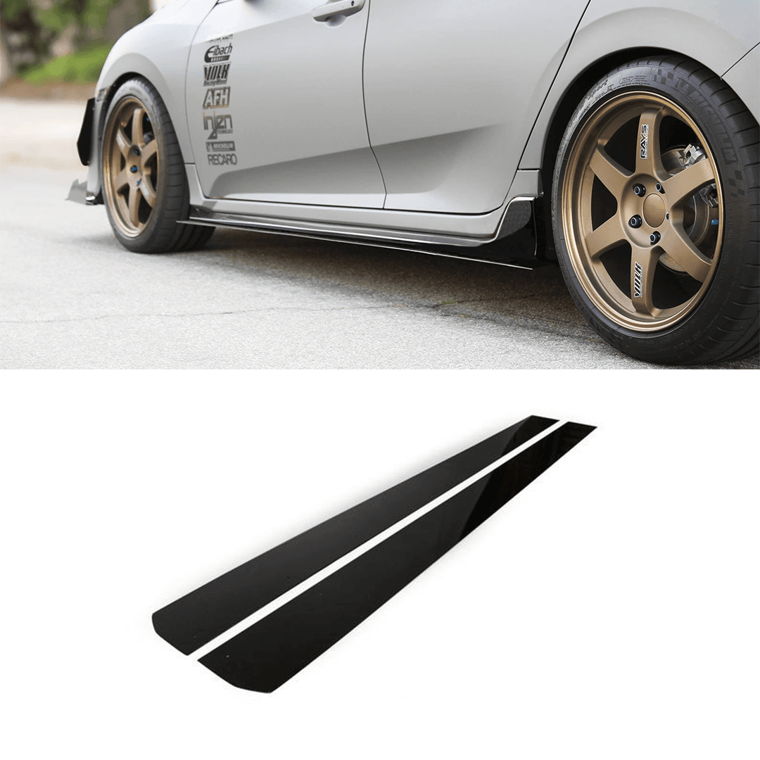 Aeroflow Dynamics 2017-2021 Honda Civic Side Skirt Extension (Civic Hatch/Sedan Type-R) V1