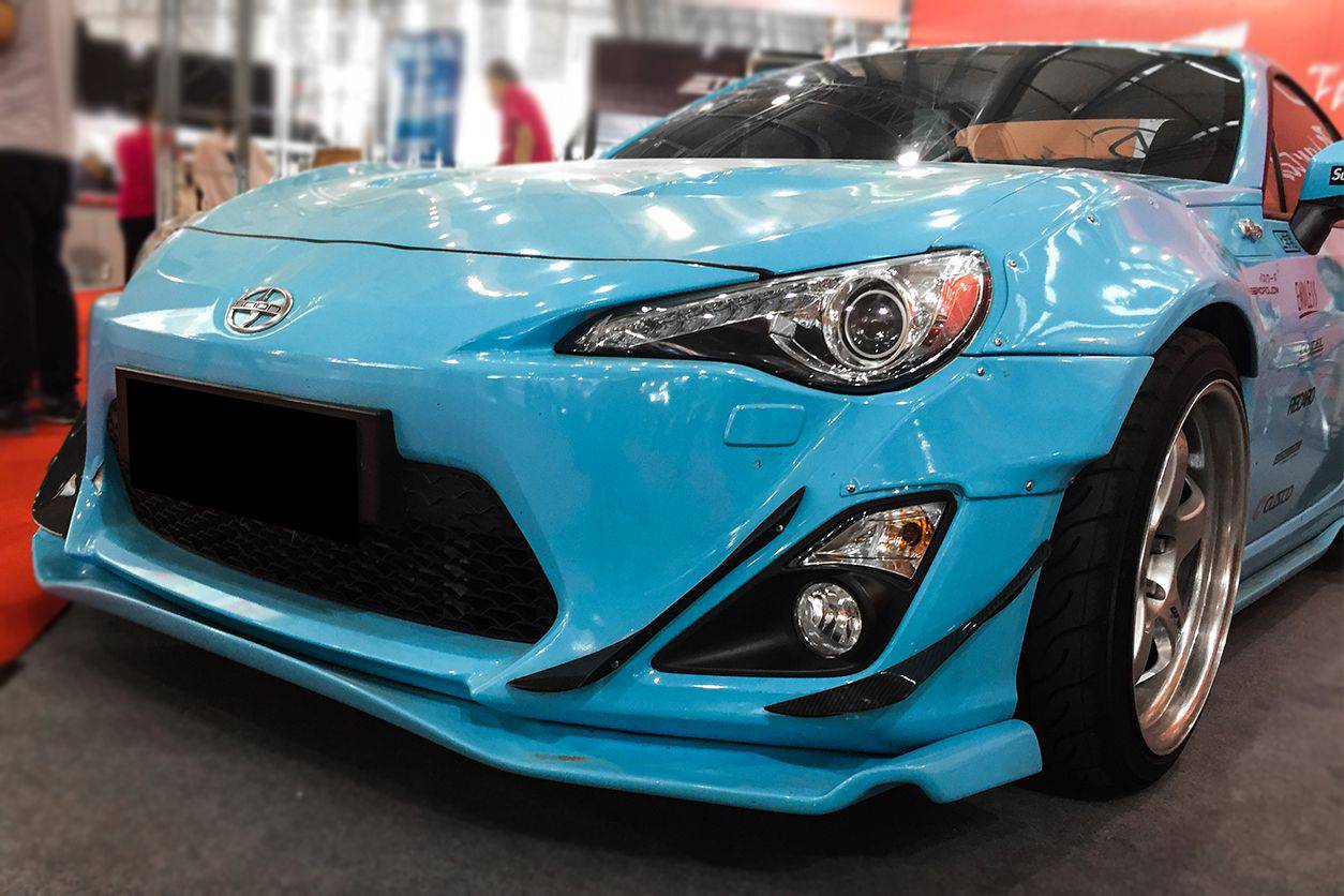 Parachoques delantero de fibra de carbono estilo Carbonado para Scion FRS y Toyota GT86 RBY1 (2012-2014)