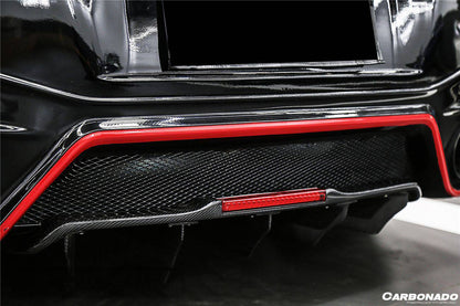 Carbonado 2012-2023 Nissan GTR R35 DBA  EBA BKSS Style Carbon Fiber Rear Diffuser Canards