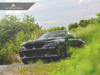 Juego de labio delantero de carbono seco de alto rendimiento AutoTecknic - G06 X6 M-Sport