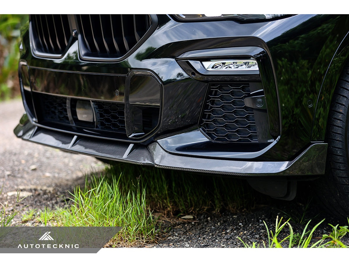 Juego de labio delantero de carbono seco de alto rendimiento AutoTecknic - G06 X6 M-Sport