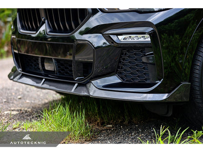 Juego de labio delantero de carbono seco de alto rendimiento AutoTecknic - G06 X6 M-Sport