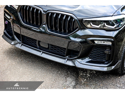 Juego de labio delantero de carbono seco de alto rendimiento AutoTecknic - G06 X6 M-Sport