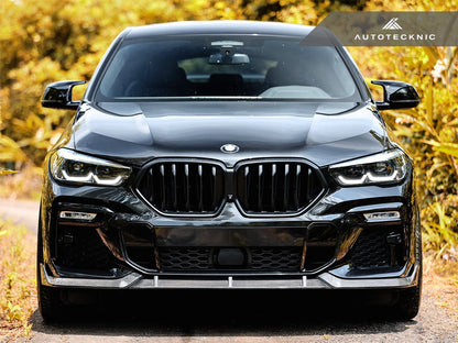 Juego de labio delantero de carbono seco de alto rendimiento AutoTecknic - G06 X6 M-Sport