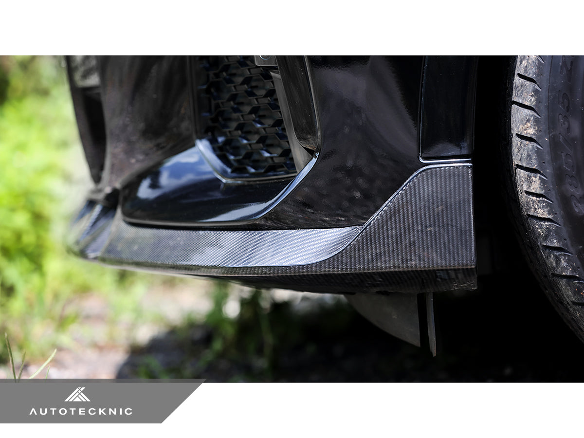 Juego de labio delantero de carbono seco de alto rendimiento AutoTecknic - G06 X6 M-Sport