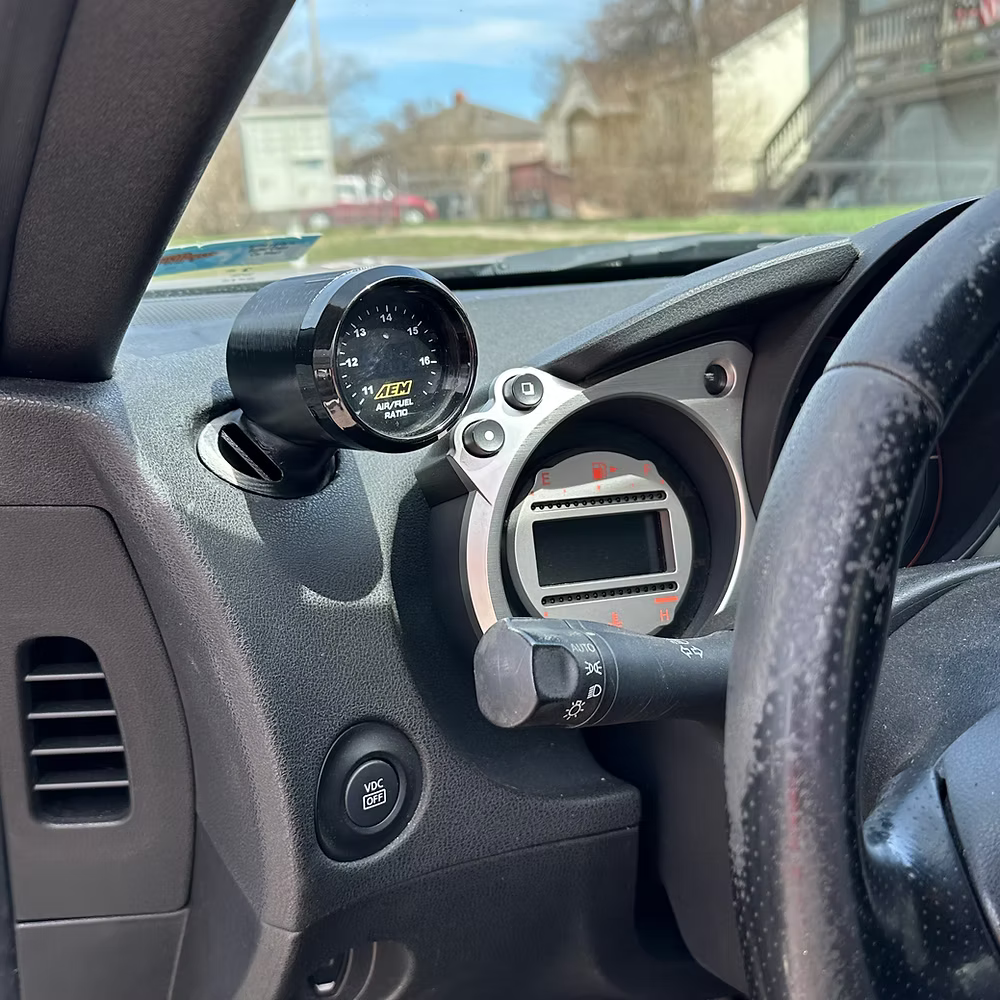 OZ Gauge Pods Nissan 370Z Defrost Vent Single Gauge Pod