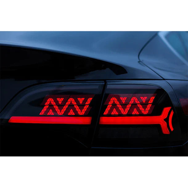 NTXGlow Smoked Matrix Style Tail Lights (2017+ Tesla Model 3 And Y)