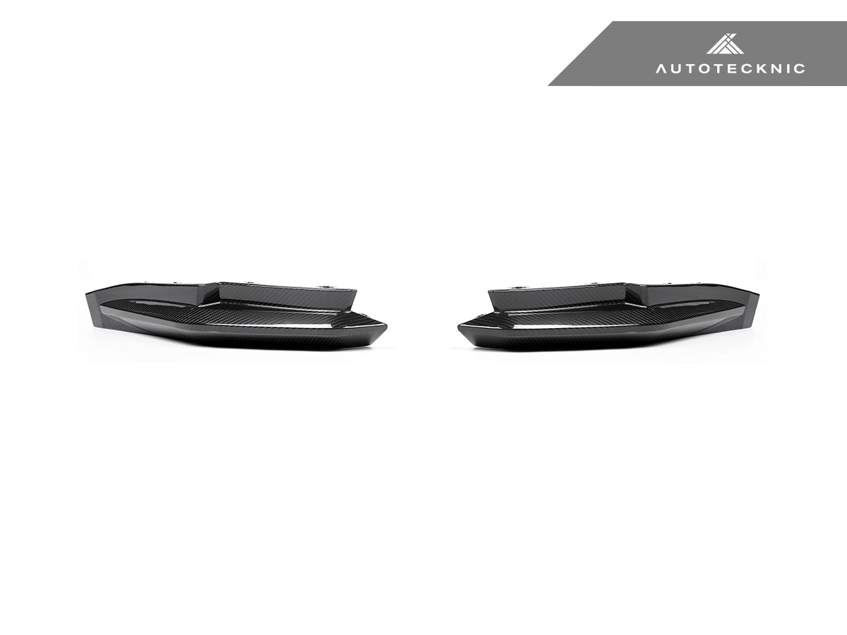 Juego de divisores traseros AutoTecknic de carbono seco con especificaciones OEM - G80 M3 | G82 M4 