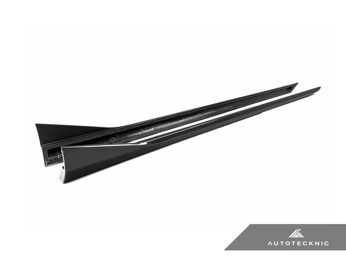 Juego de extensiones de faldones laterales de fibra de carbono seco AutoTecknic - G90/G99 M5