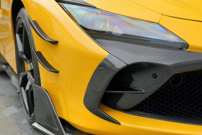 Carbonado MSY Style Autoclave Carbon Fiber Front Bumper Vents | 2019-2024 Ferrari F8
