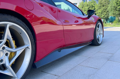 Carbonado 2015-2020 Ferrari 488 GTB Spider OE Style Carbon Fiber Side Skirts
