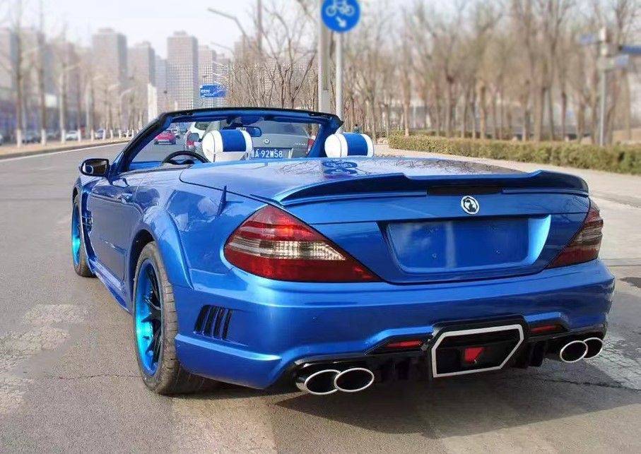 Carbonado 2008-2012 Mercedes Benz R230 SL-Class WD Style Trunk Spoiler