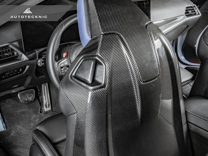 Juego completo de fundas para respaldo de asiento de carbono seco AutoTecknic - G87 M2