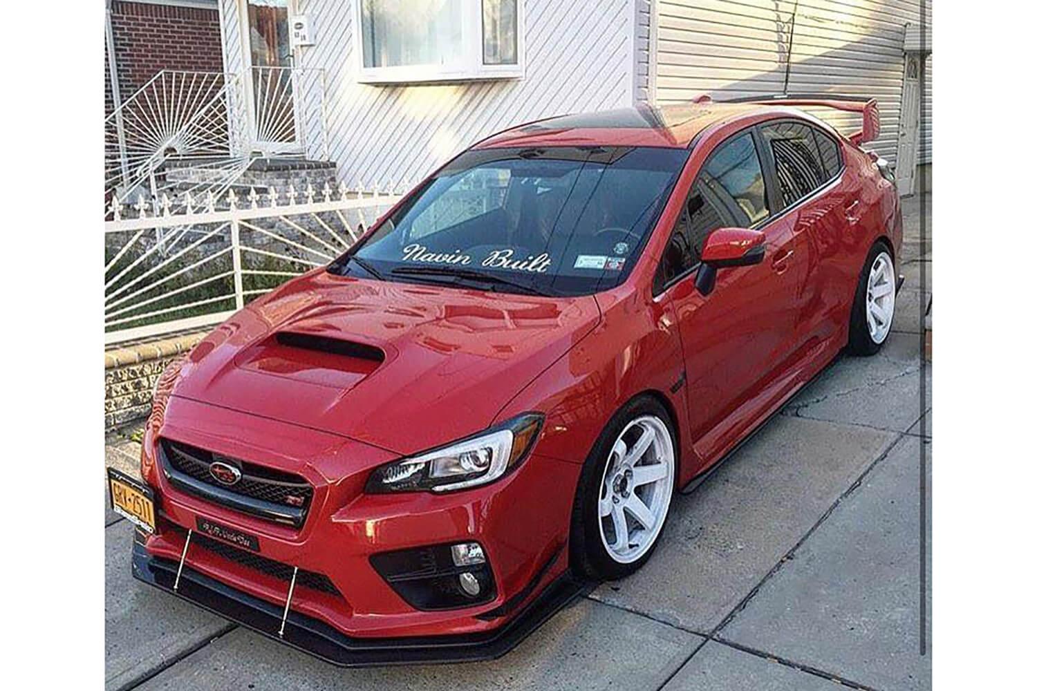 Divisor de fibra de carbono para Subaru WRX/STI 2015-2021 con dinámica de flujo de aire