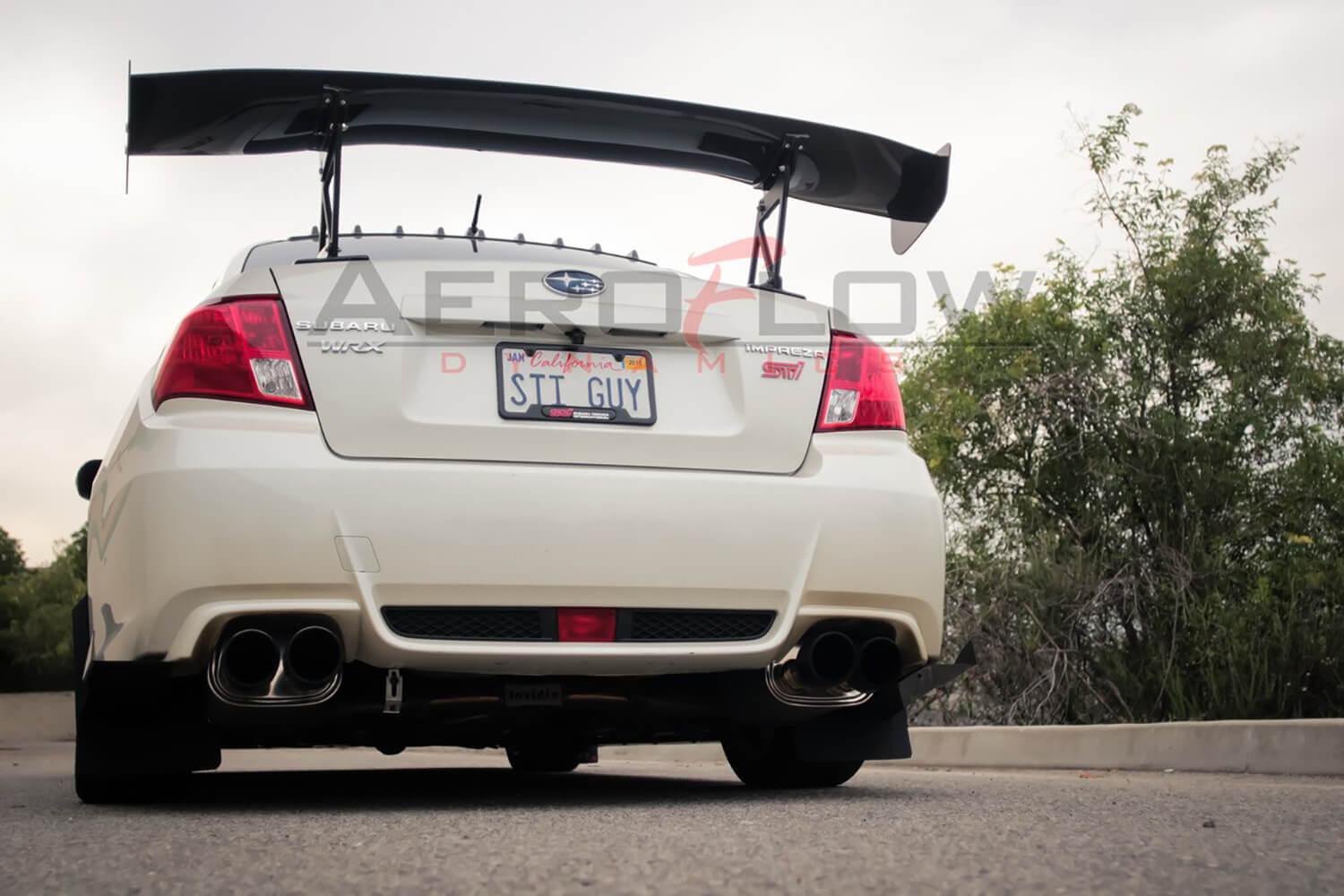 Extensión de faldón trasero Aeroflow Dynamics para Subaru WRX/STI 2008-2014 (V2) (Sedán)