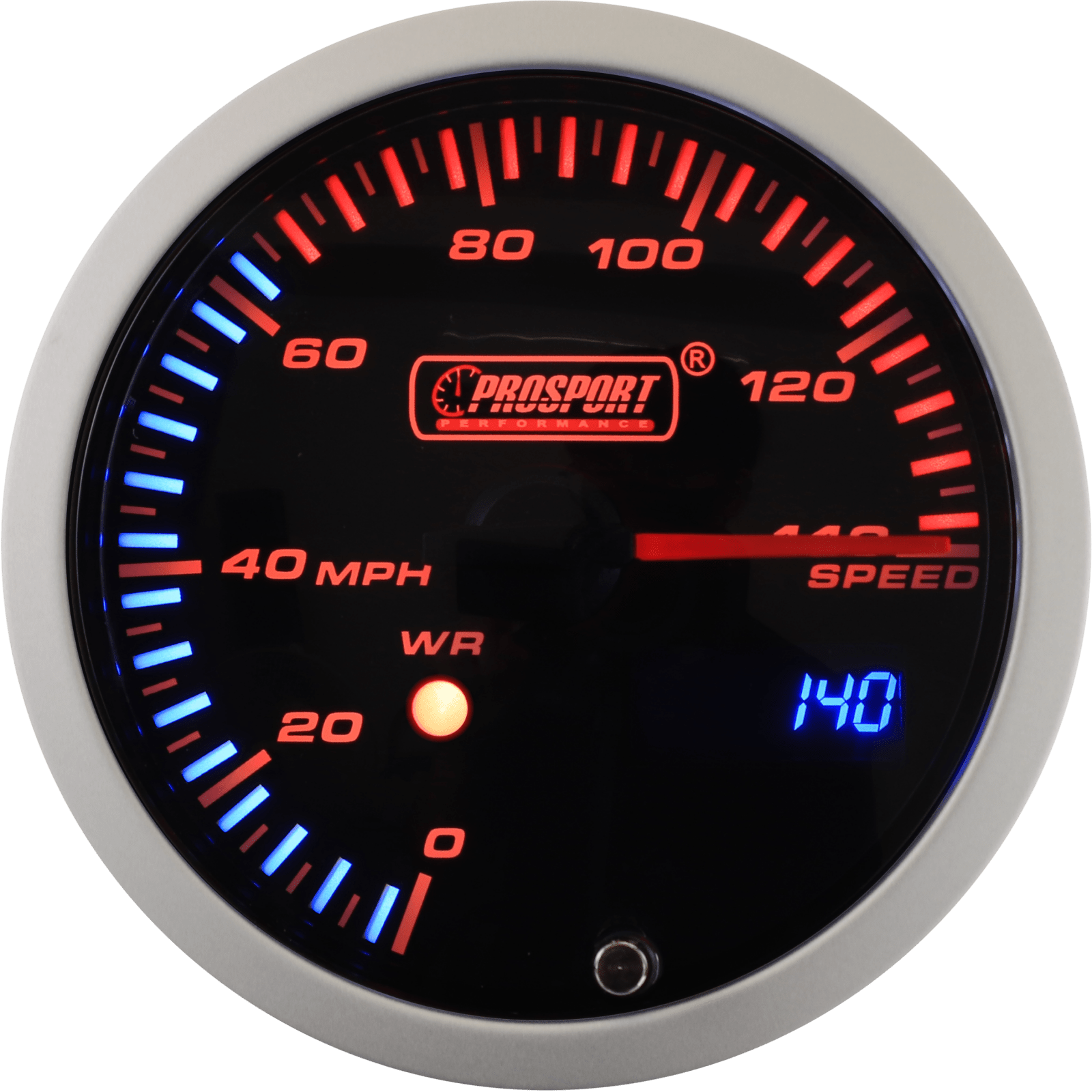 Prosport 3 - 1/3" JDM Electrical Speedometer With Peak/Warning - 2