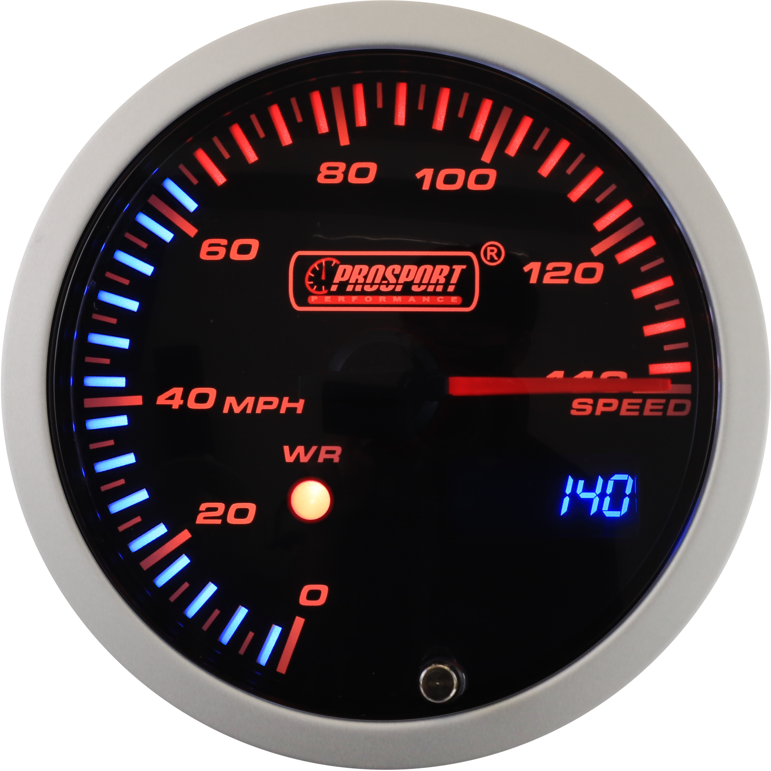 Prosport 3-1/3" JDM Electrical Speedometer With Peak/Warning