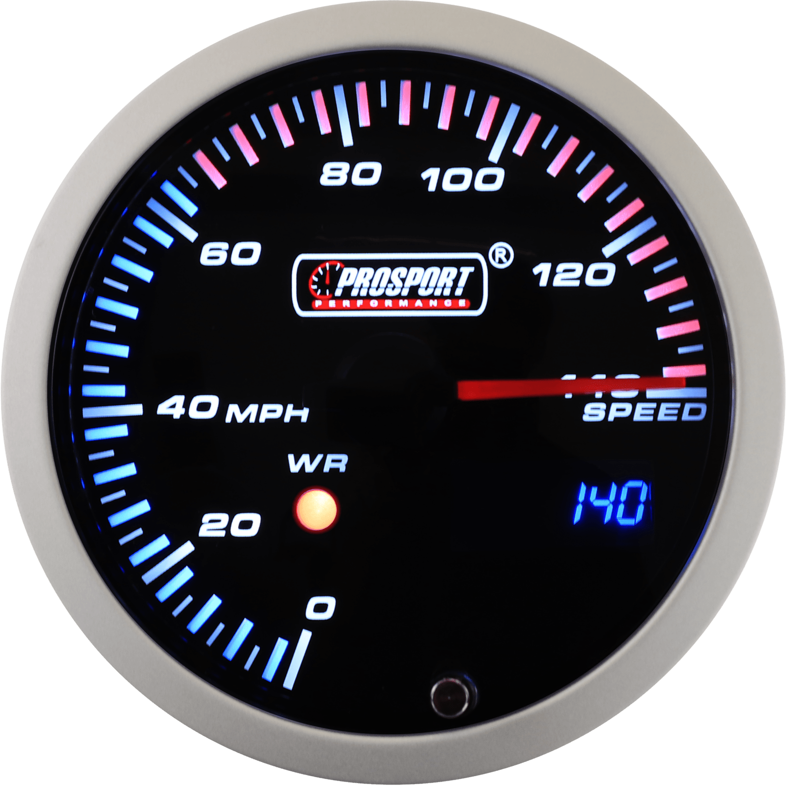 Prosport 3 - 1/3" JDM Electrical Speedometer With Peak/Warning - 3