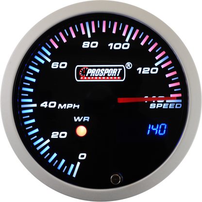 Prosport 3-1/3" JDM Electrical Speedometer With Peak/Warning