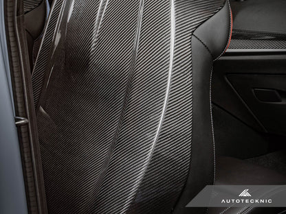 Juego completo de fundas para respaldo de asiento de carbono seco AutoTecknic - G87 M2