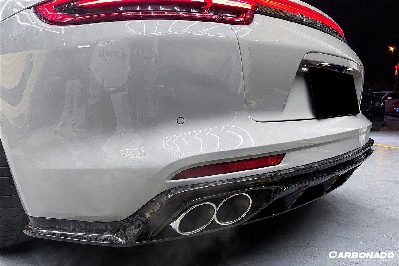 Carbonado 2017-2023 Porsche Panamera 971 4S    4    GTS OD Style Carbon Fiber Rear Lip