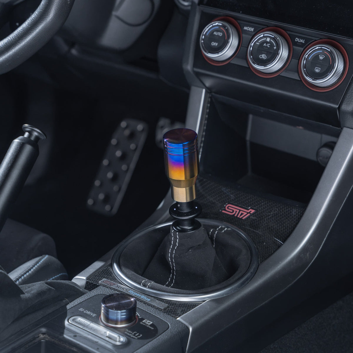 Billetworkz Titanium Torched Shift Knob for Subaru STI 6-Speed