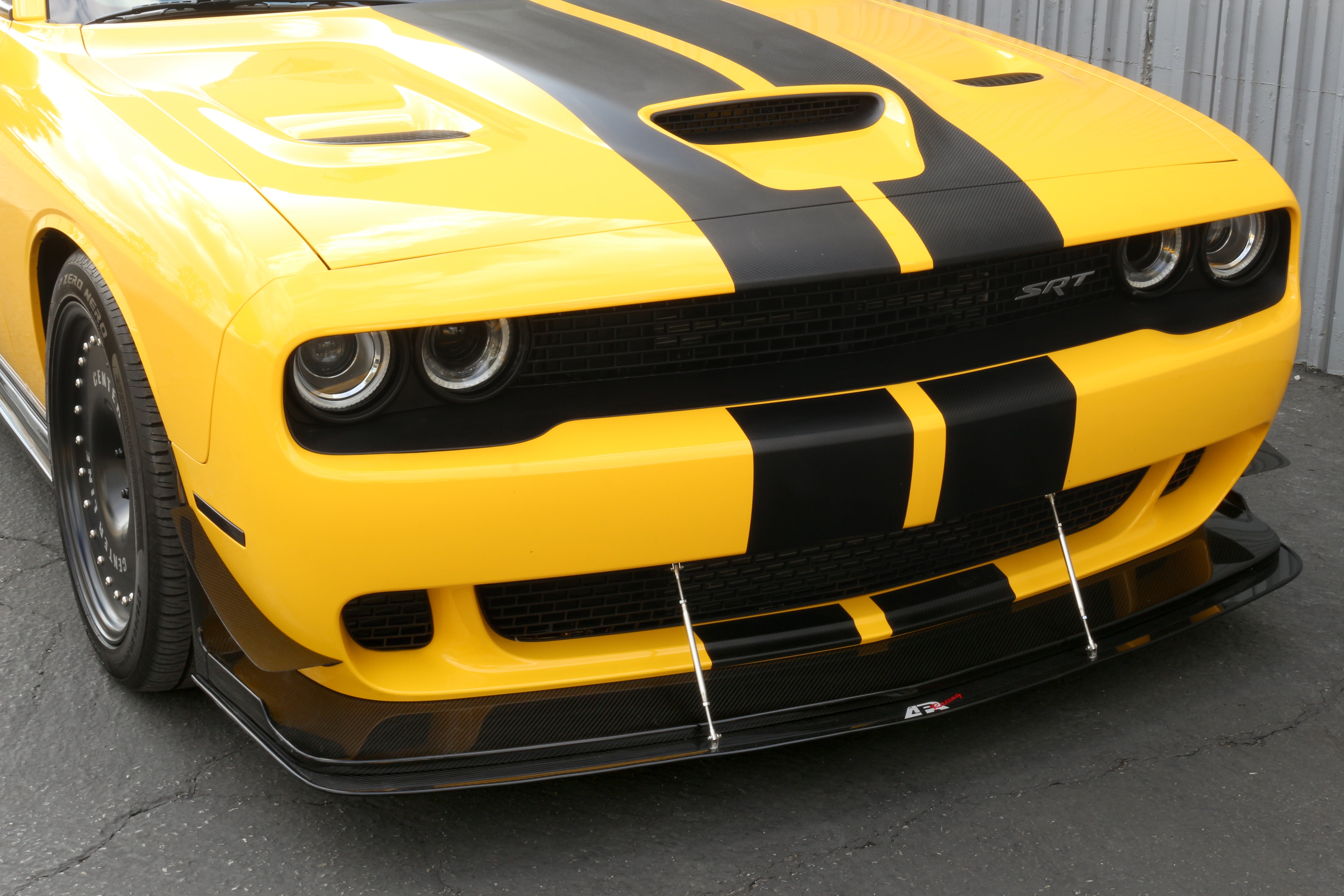 APR Carbon Fiber Front Wind Splitter (2015-2023 Dodge Challenger Hellcat with APR Lip)