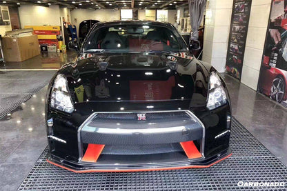 Parachoques delantero estilo Nissan GTR R35 CBA DBA NISMO Ver15 Carbonado 2008-2016