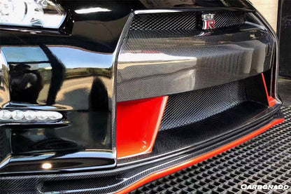Parachoques delantero estilo Nissan GTR R35 CBA DBA NISMO Ver15 Carbonado 2008-2016