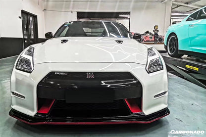 Parachoques delantero estilo Nissan GTR R35 CBA DBA NISMO Ver15 Carbonado 2008-2016