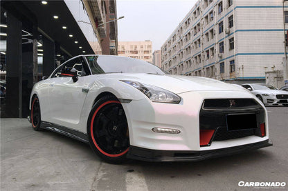 Parachoques delantero estilo Nissan GTR R35 CBA DBA NISMO Ver15 Carbonado 2008-2016