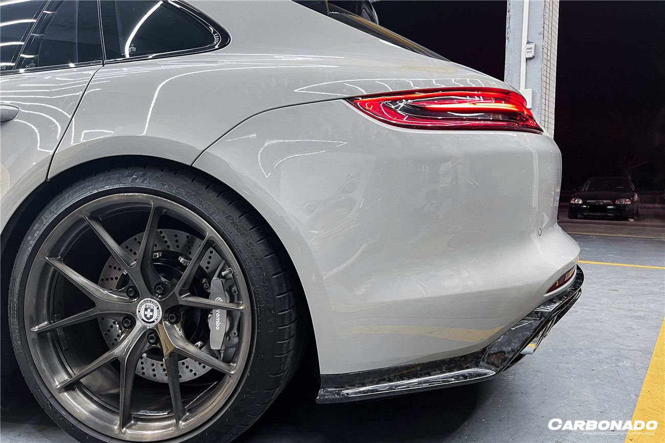 Carbonado 2017-2023 Porsche Panamera 971 4S    4    GTS OD Style Carbon Fiber Rear Lip