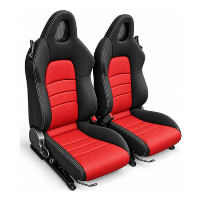 JDMuscle [00-05 S2000] OEM+ Custom Seats (JDM-S2K-SEAT#BSBSB)