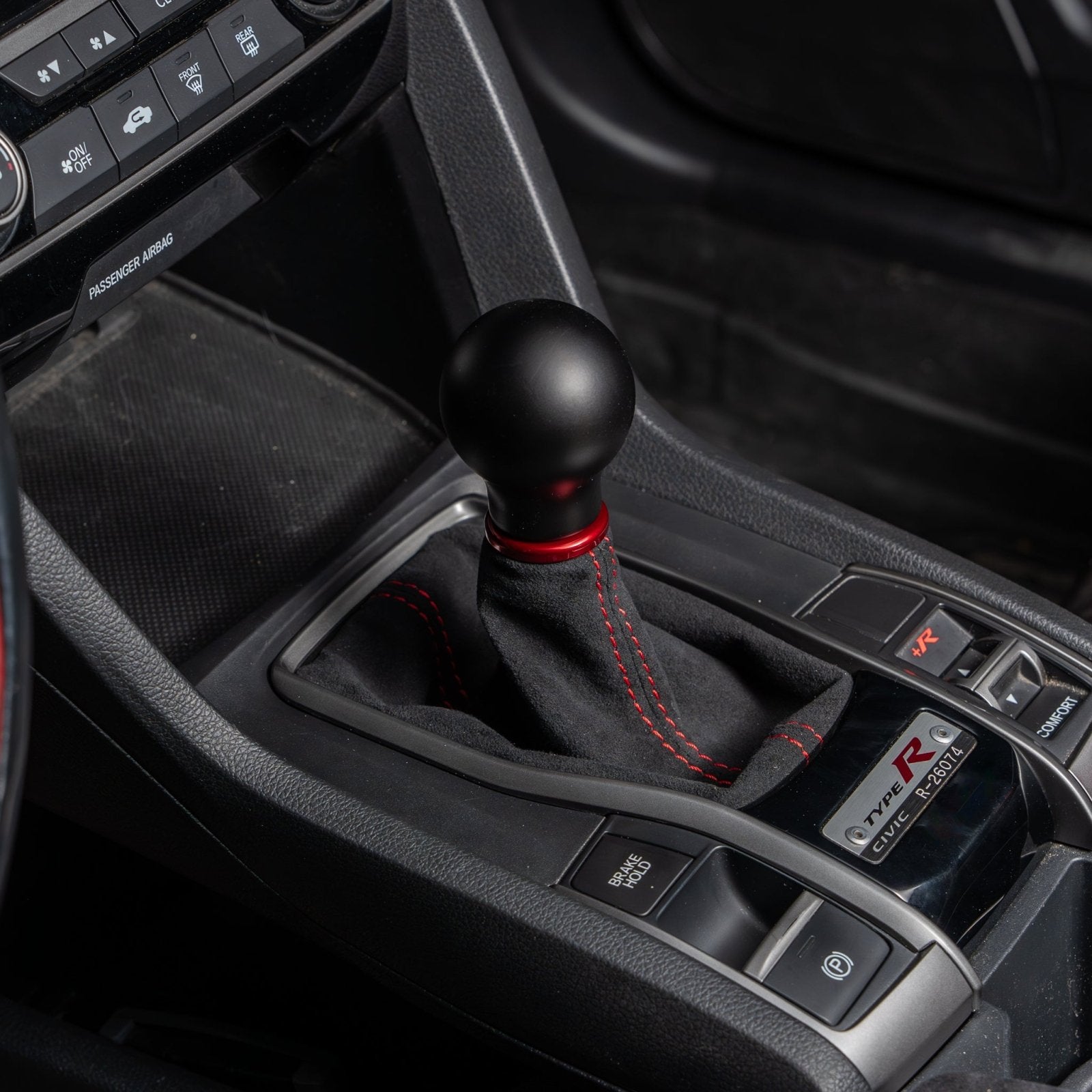 Billetworkz Premium Alcantara Shift Boot – Honda Civic Si/Type R 2016–2021 - 2
